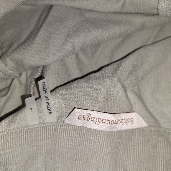 Soft Surroundings Corduroy Embroidered Embellished Maxi Skirt Size Large - Picture 8 of 10